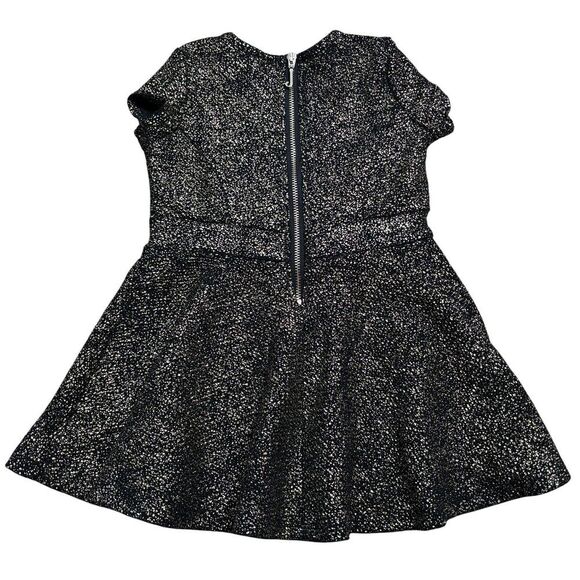 Juicy Couture Toddler Girls Black Gold Sparkle A-Line Dress Short Sleeve Sz 12m - Picture 2 of 10